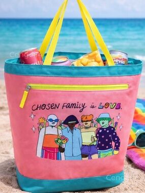 Target Pride Chosen Family Is Love Insulated Cooler Tote NWT Pink Blue
